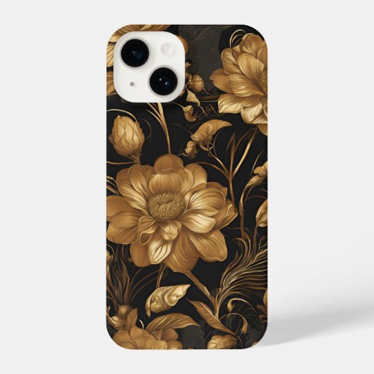 Coque Pour iPhone 14 Floral cover  (Verso)