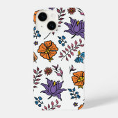 Coque Pour iPhone 14 Floral Pattern Phone Case (Verso)