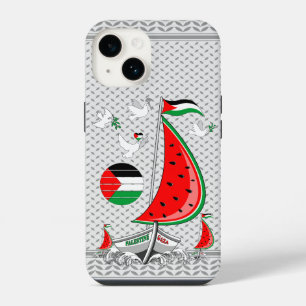 Coque Pour iPhone 14 Flottille mondiale de bateaux Sumud pour Gaza