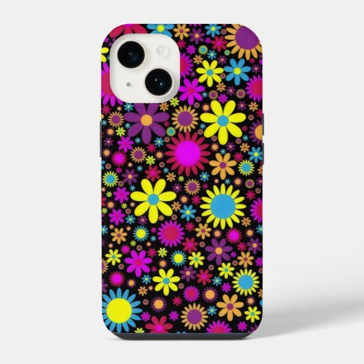 Coque Pour iPhone 14 Flower Power (Verso)