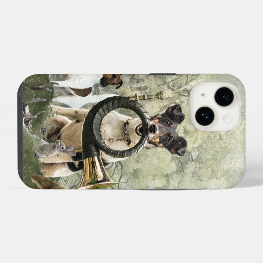 Coque Pour iPhone 14 Fluide Fox Terrier (Verso Horizontal)