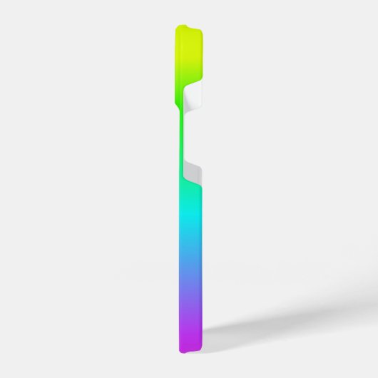Coque Pour iPhone 14 Fluorescent brillant Neon Ombre arc-en-ciel (Côté gauche)