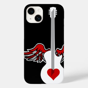 Coque Pour iPhone 14 Flying Heart Guitar Coque-Mate coque iphone