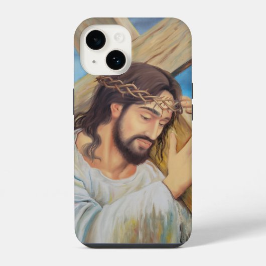 Coque Pour iPhone 14 Foi chrétienne Jésus-Christ (Verso)