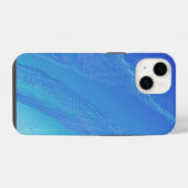 Coque Pour iPhone 14 Fond Bleu (Verso Horizontal)