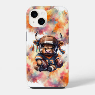 Coque Pour iPhone 14 Football Et Vaches Highland