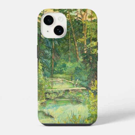 Coque Pour iPhone 14 Forêt (Verso)