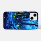 Coque Pour iPhone 14 Forêt Bio Luminescente (Verso Horizontal)
