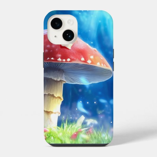 Coque Pour iPhone 14 Forêt de champignons (Verso)