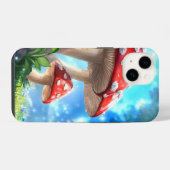 Coque Pour iPhone 14 Forêt de Champignons (Verso Horizontal)