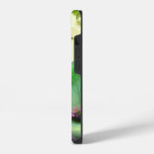 Coque Pour iPhone 14 Forêt verte et pleine lune (Côté gauche)