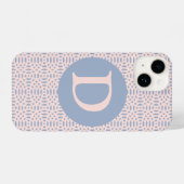 Coque Pour iPhone 14 formes circulaires motif transparent (Verso Horizontal)