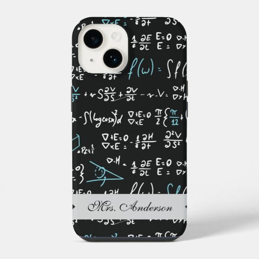 Coque Pour iPhone 14 Formules Mathématiques (Verso)