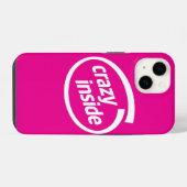 Coque Pour iPhone 14 Fou à l'intérieur (Verso Horizontal)