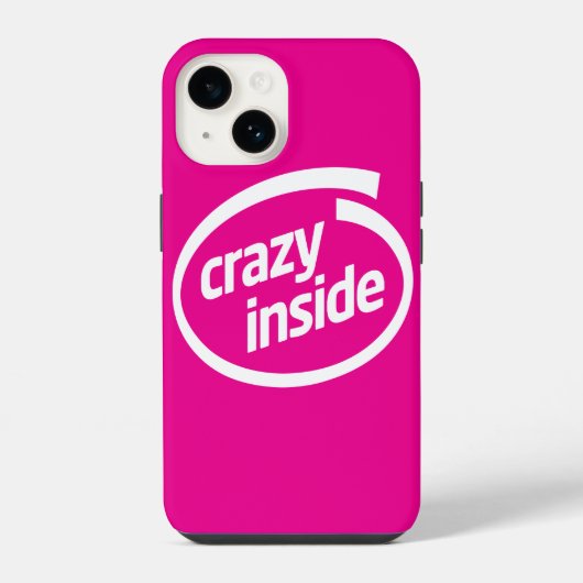 Coque Pour iPhone 14 Fou à l'intérieur (Verso)