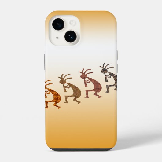Coque Pour iPhone 14 Four cokopelli (Verso)