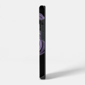 Coque Pour iPhone 14 Fumée Abstraite violette - Mur d'art éthéré (Côté gauche)
