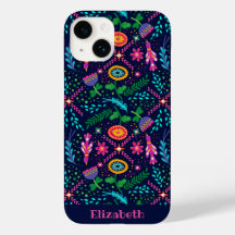 Fun coloré stylisé floral iPhone / coque ipad