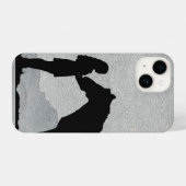 Coque Pour iPhone 14 Fun Graphic Art Girl and Horse (Verso Horizontal)