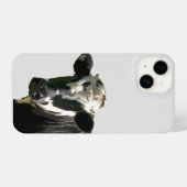 Coque Pour iPhone 14 Fun Holstein Vache Laitier ferme Humour animal (Verso Horizontal)