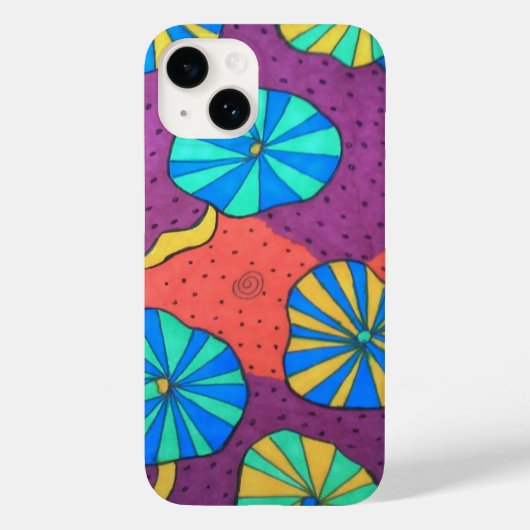Coque Pour iPhone 14 Funky Retro Abstrait iPhone 8 Coque (Verso)
