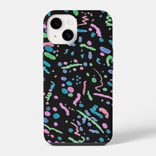 Coque Pour iPhone 14 Funky Splatter coque iphone (Verso)