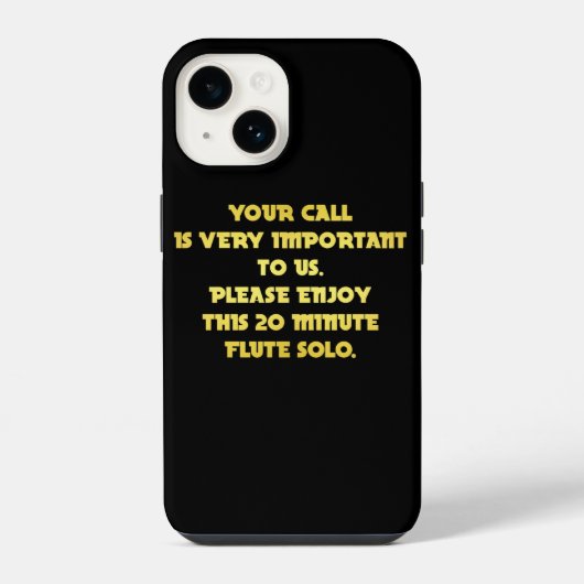 Coque Pour iPhone 14 Funny Téléphone Service Clientèle Plaisanterie (Verso)