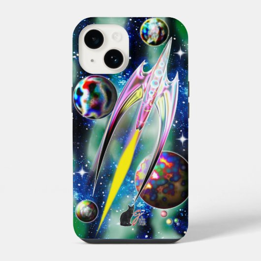 Coque Pour iPhone 14 Fusée de verre (Verso)