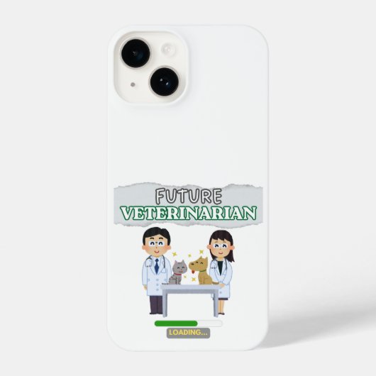 Coque Pour iPhone 14 Future Veterinarian Loading – Vet Student Design (Verso)