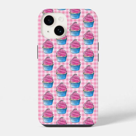 Coque Pour iPhone 14 Gâteau rose (Verso)