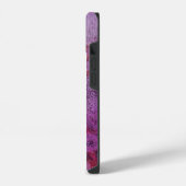 Coque Pour iPhone 14 GEM MONOGRAM ABSTRAIT jaune violet (Côté gauche)