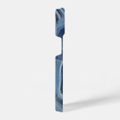 Coque Pour iPhone 14 Géode d'Agate Smoky Bleu (Côté droit)