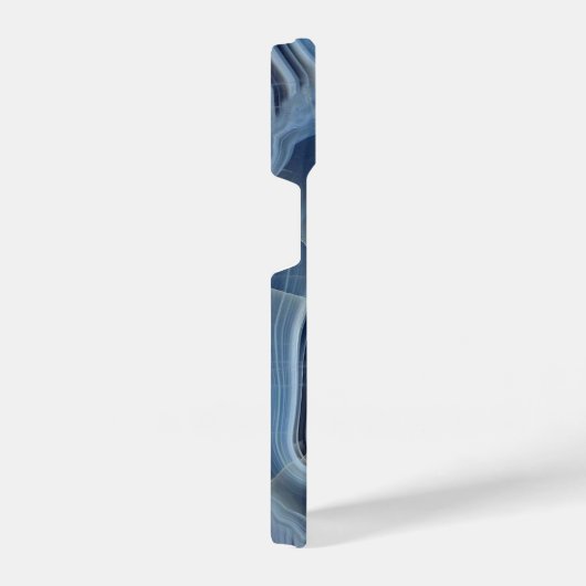 Coque Pour iPhone 14 Géode d'Agate Smoky Bleu (Côté droit)