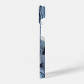 Coque Pour iPhone 14 Géode d'Agate Smoky Bleu (Côté gauche)