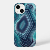 Coque Pour iPhone 14 Géode d'âge bleu et violet (Verso)