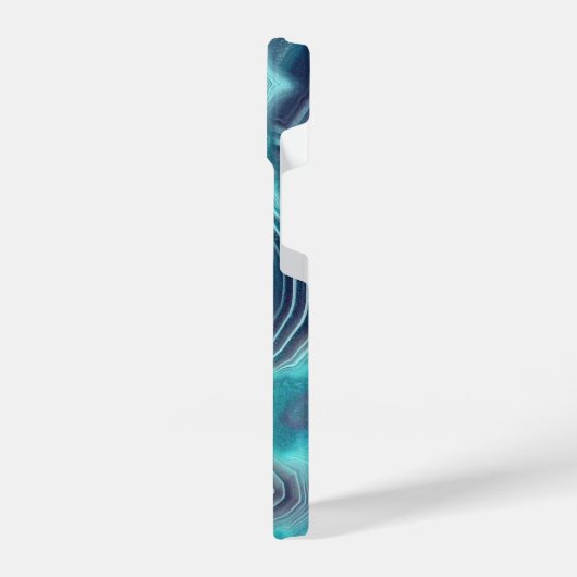 Coque Pour iPhone 14 Géode d'âge bleu et violet (Côté gauche)