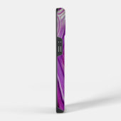 Coque Pour iPhone 14 Géode Violet Tourbillonnant Tombé (Côté droit)