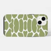 Coque Pour iPhone 14 Girafe Safari Vert (Verso Horizontal)