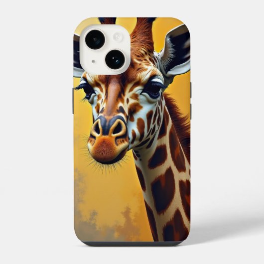 Coque Pour iPhone 14 Giraffe (Verso)
