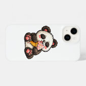 Coque Pour iPhone 14 Glace Panda Mignon (Verso Horizontal)