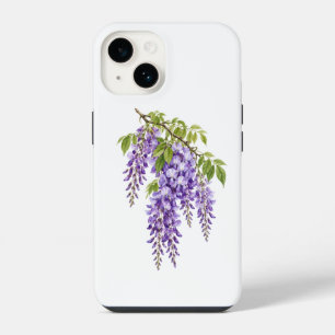Coque Pour iPhone 14 Glycine Violette Fleur Aquarelle