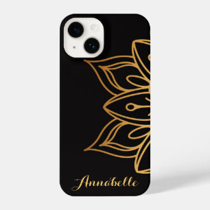 Coque Pour iPhone 14 Golden Mandala
