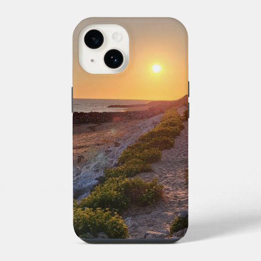 Coque Pour iPhone 14 Golden Path (Verso)