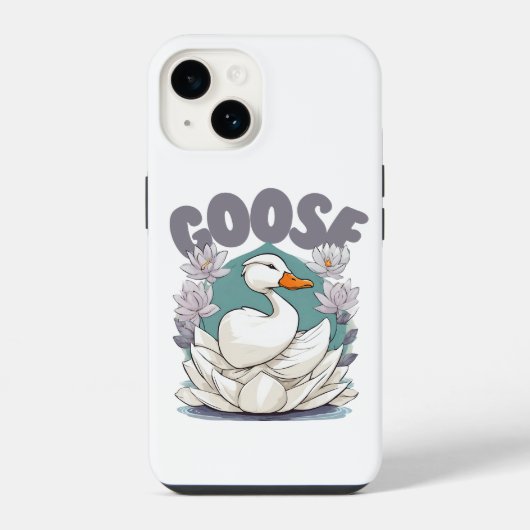 Coque Pour iPhone 14 Goose, duck (Verso)