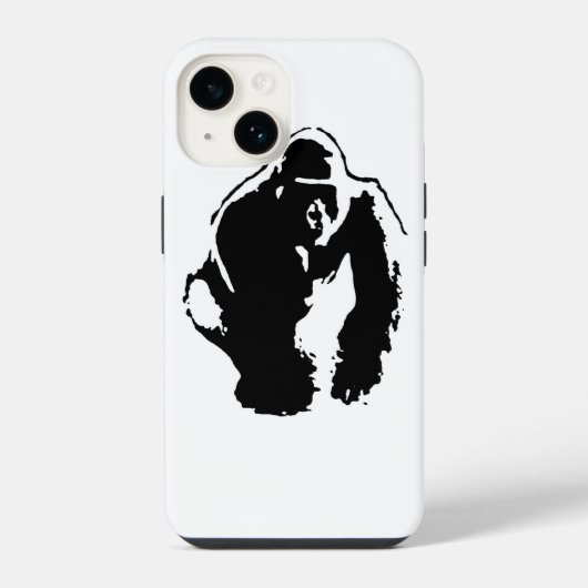 Coque Pour iPhone 14 Gorilla Pop Art exclusif (Verso)