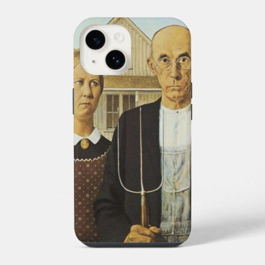 Coque Pour iPhone 14 Gothic américain (Verso)