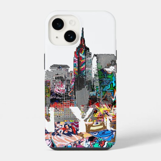 Coque Pour iPhone 14 Graffiti de NYC (Verso)