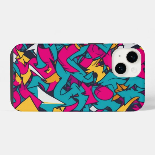 Coque Pour iPhone 14 Graffiti iPhone 14 coque (Verso Horizontal)