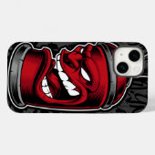 Coque Pour iPhone 14 Graffiti Red Spray Can Coque | iPhone 14 Coque-Mat (Verso (horizontal))