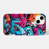 Coque Pour iPhone 14 Graffiti Street Art Splash (Verso Horizontal)